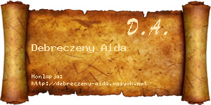 Debreczeny Aida névjegykártya
